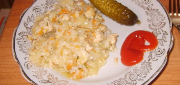 Ленивые голубцы с курицей