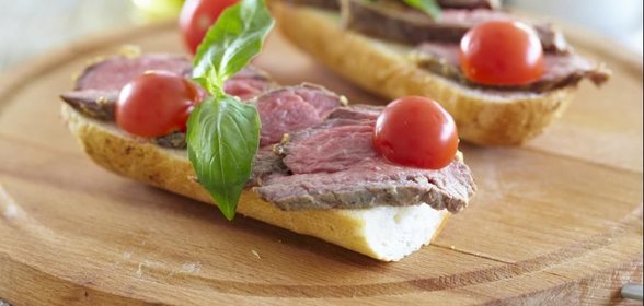 Бутерброды с ростбифом