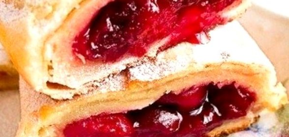 Австрийский штрудель с вишнями