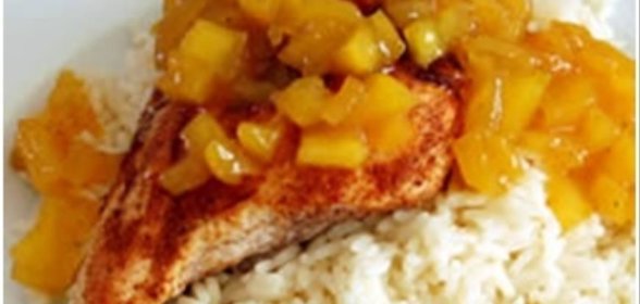 Куриные ножки в соусе из манго