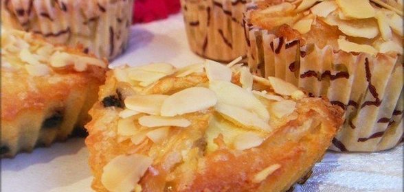 Кексы с яблоком и миндалём