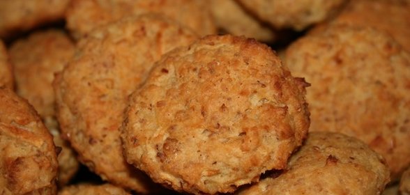 Овсяное печенье с яблоком и творогом
