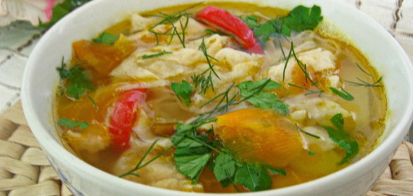 Суп с лавашем