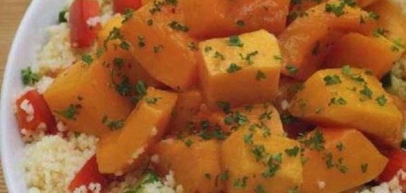 Кускус с печеной тыквой