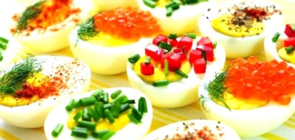 Праздничная закуска из яиц