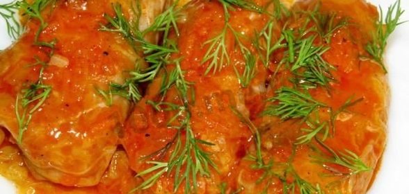 Голубцы с куриным фаршем