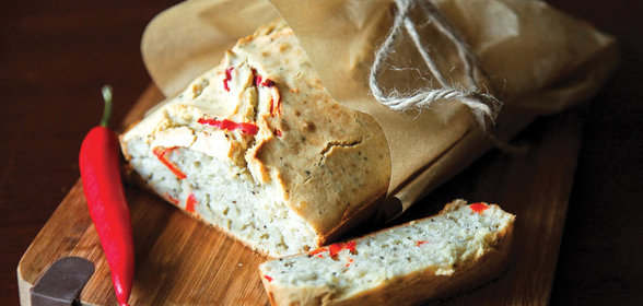 Острый чили-хлеб с чесноком