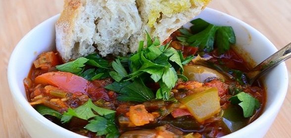 Рагу из помидоров и перца