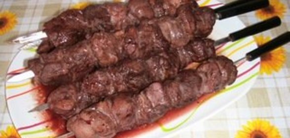 Шашлык из баранины под кавказским соусом