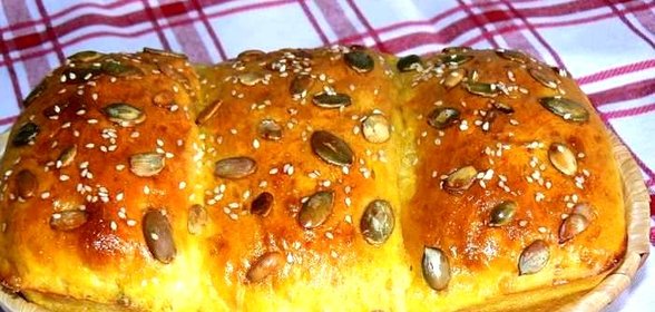 Хлеб с тыквенными семечками