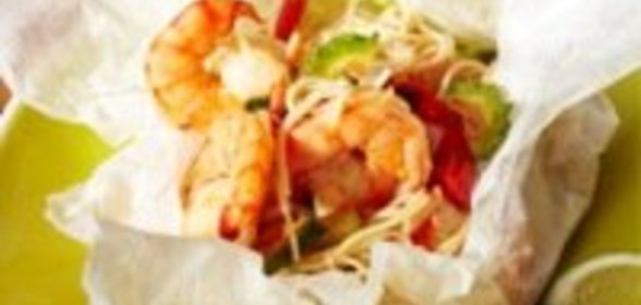 Королевские креветки в кисло-сладком соусе по-тайски