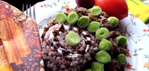 Гречка с ароматной печёнкой