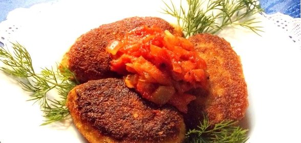 Котлеты из путассу с костями