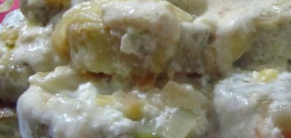 Кабачки в сметанном соусе