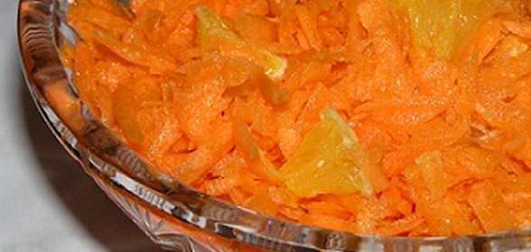 Салат из моркови с апельсинами по-мароккански (постный)