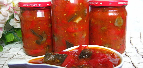 Лечо с грибами (мультиварка)