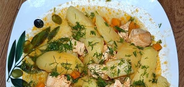 Жаркое из курицы в мультиварке
