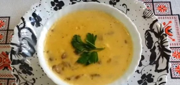 Плавленный сыр с грибами