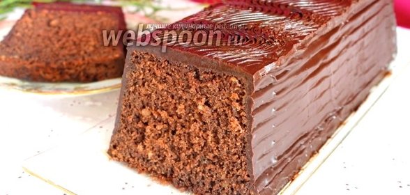 Шоколадный кекс на минералке