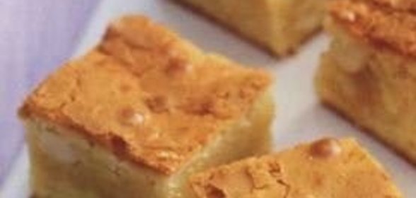Пирог с белым шоколадом и орехами