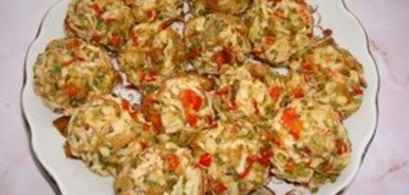 Горячие крабовые слойки