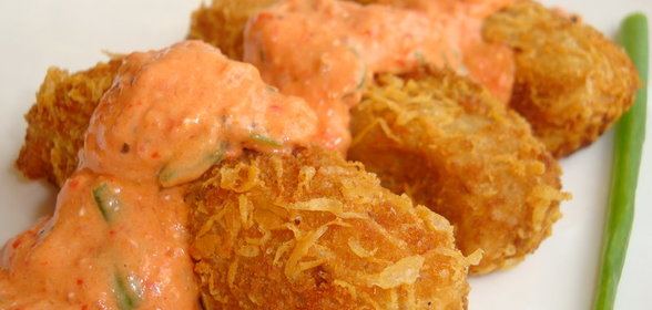 Хрустящие крокеты с грибной начинкой