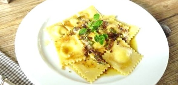 Равиоли с ветчиной и сыром