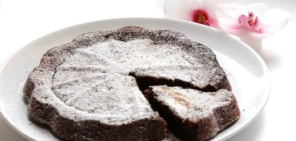 Быстрый шоколадный пирог с яблочным уксусом