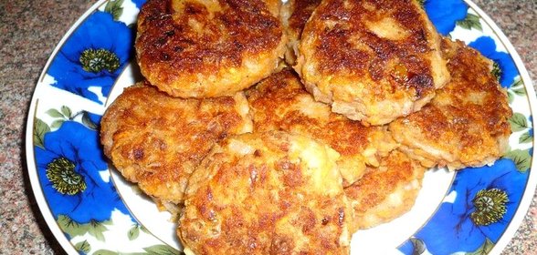 Постные фасолево-овощные котлетки
