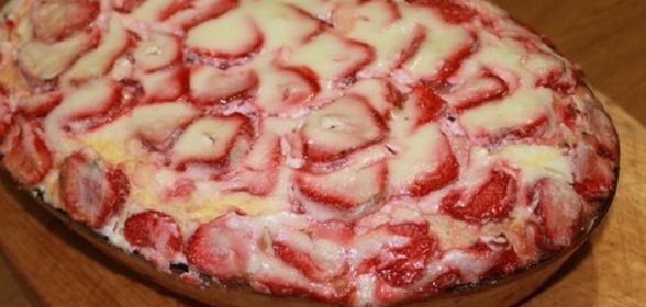 Манник творожный Клубника со сливками