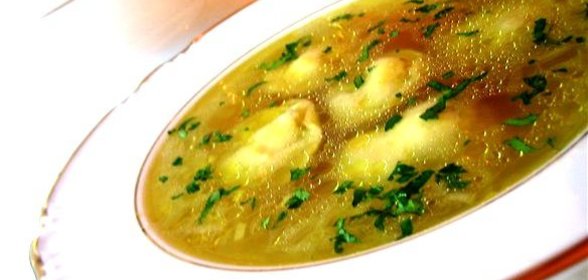 Грибной супчик с грибными пельменями (очень вкусный!!!)