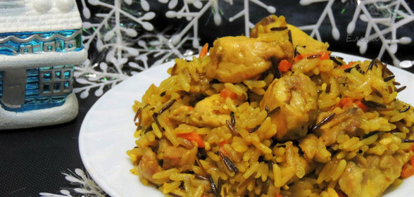 Плов с кроликом в мультиварке