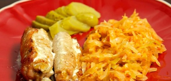 Рулетики из свинины в духовке