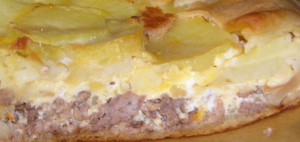 Киш с мясом