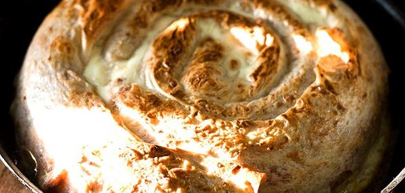 Пирог из лаваша с мясной начинкой