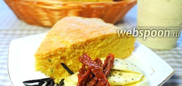 Кукурузный хлеб с зелёным луком