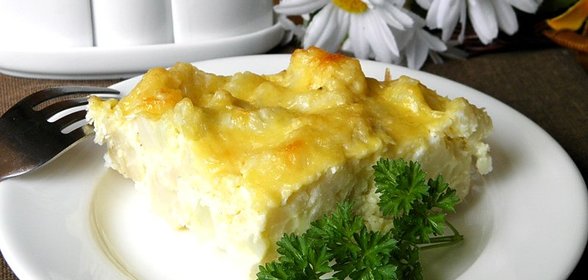 Цветная капуста с яйцом и сыром