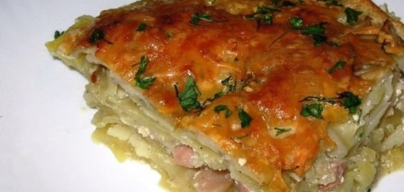 Курица с сыром и ветчиной