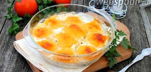 Куриные шарики в сливочном соусе