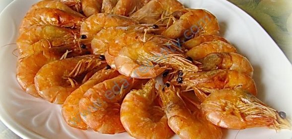 Креветки жареные с остринкой