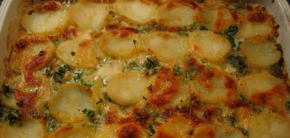 Картофель с плавленым сыром