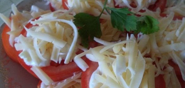 Закусочные помидоры с сыром