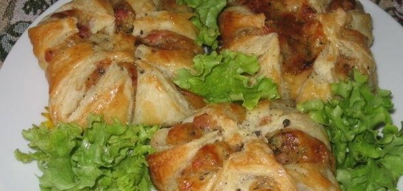 Хачапури с ветчиной и сыром