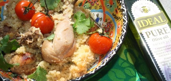 Кускус с овощами и курицей