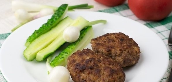 Котлеты из свинины и говядины