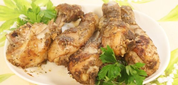 Запечённые куриные голени со специями