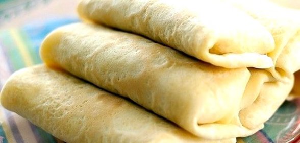 Блинчики с творогом на кислом молоке