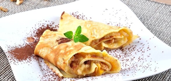 Блины с яблоками