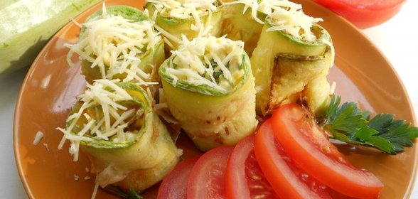 Рулетики из кабачков