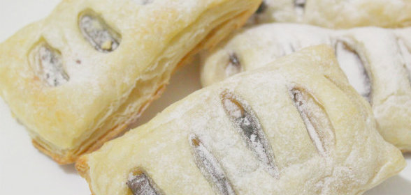 Булочки-слоенки с джемом и шоколадом